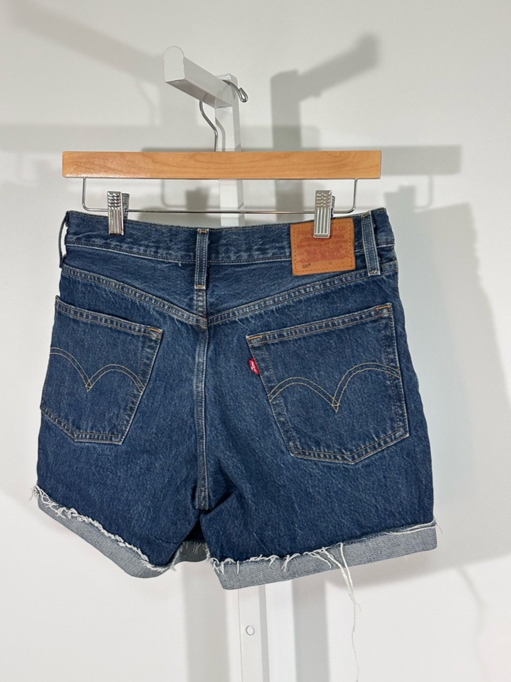 Levi's Dark Blue Denim Jean Shorts